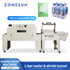 ZONESUN ZS-SPL3 L type Strech Film heat shrink packing machine cutting and sealing