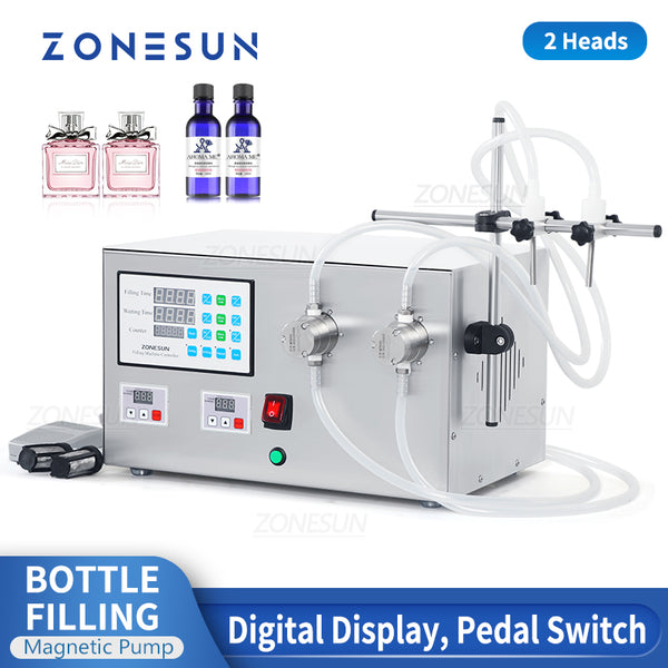 ZONESUN ZS-YTMP2S Semi Automatic Magnetic Pump Bottle Filling Machine