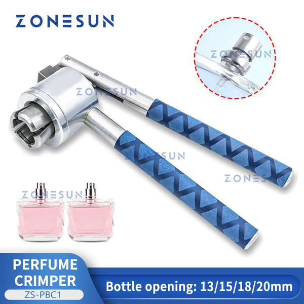 ZONESUN ZS-PBC1 15mm Stainless Steel Manual Perfume Bottle Spray Vial Crimper