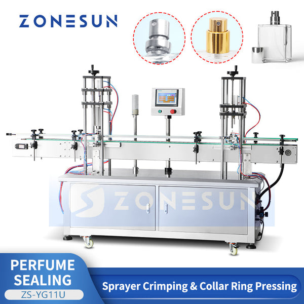 ZONESUN ZS-YG11U Automatic Perfume Bottle Crimper Capping Machine