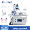 ZONESUN ZS-AFC1C Automatic Filling And Cap Pressing Machine Tube Portable Magnetic Pump Turntable Small Business Production Line