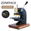 ZONEPACK Press Trainer Hot Foil Stamping Machine for Leather Wood Paper Branding Custom Logo Leather Marking Embossing Tools