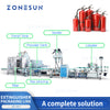 ZONESUN ZS-FE1 Automatic Dry Powder Fire Extinguisher Filling Sealing Labeling Production Line