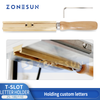 ZONESUN Hot Stamping Machine T Slot Letter Mold Holder ZS-TS