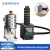 ZONESUN ZS-90TJ Hot Melt Glue Gun Labeling Machine Paper Bag Leather Carton Sealing Machine