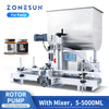 ZONESUN ZS-DTGT900U 100L Mixer Hopper Automatic Rotor Pump Paste Filling Machine Chocolate Cream Hot Sauce Peanut Butter Filler