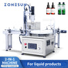 ZONEPACK Automatic Liquid Filling And Capping Machine With Conveyor ZS-AFC1Z