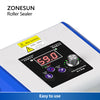 ZONESUN ZS-GLF1P Mini Aluminum Foil Composite Plastic Film PE Bag Sealer Roller Sealing Machine