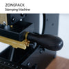 ZONEPACK Press Trainer Hot Foil Stamping Machine for Leather Wood Paper Branding Custom Logo Leather Marking Embossing Tools