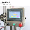 ZONESUN ZS-YT4T-4PM Automatic Chocolate Honey Chili Paste Liquid Mixing Heating Filling Machine 300℃ High Temperature Resistance