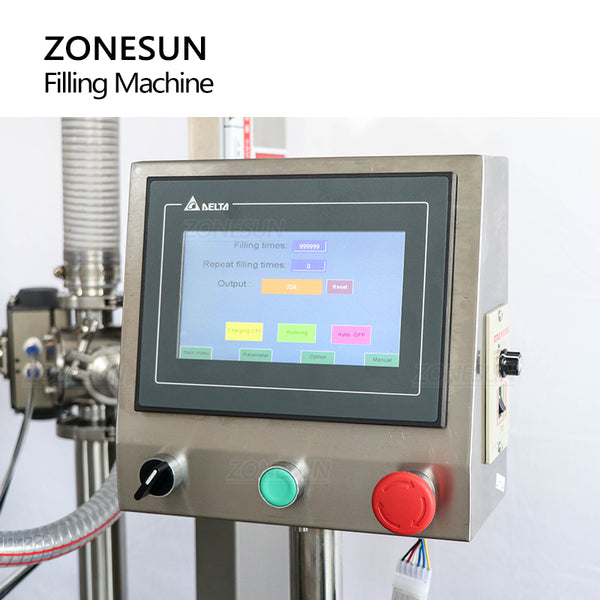 ZONESUN ZS-YT4T-4PM Automatic Chocolate Honey Chili Paste Liquid Mixing Heating Filling Machine 300℃ High Temperature Resistance