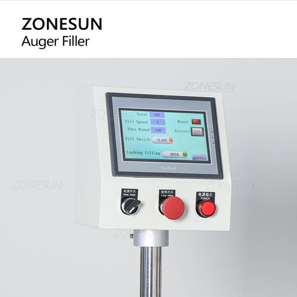 ZONESUN ZS-FM100P 0.1g-100g Semi auto Powder Particle Filling Machine Small Scale