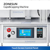 ZONESUN ZS-XG1870R Automatic Essential Oil Cosmetic Liquid Dropper Bottle Capping Machine Vibratory Cap Feeder Products Sprayer