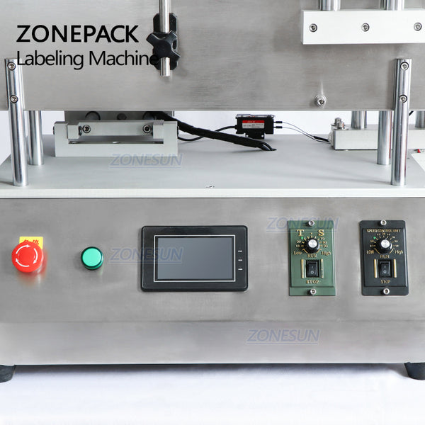 ZONESUN ZS-TB150A High Speed Round Bottle Labeling Machine Label Sticker Applicator