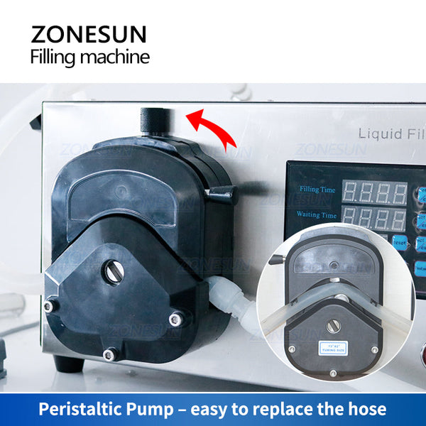 ZS-YTPPR1 Semi Automatic 10L Large Flow Glue Peristaltic Pump Liquid Filling Machine