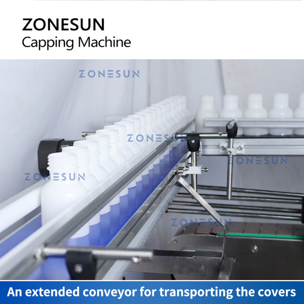 ZONESUN ZS-XGC2 Automatic Custom Capping Machine Double Deck Bottles Jar Mixed Drinks Seperate Containers Honey Beverage