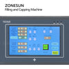 ZONESUN AFC1T Automatic Peristaltic Pump Filling and Capping Machine with Conveyor Tabletop Perfume Bottle Liquid Vial