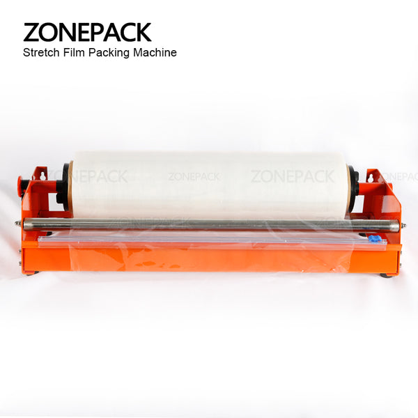 ZONEPACK Manual Stretch Film Wrapping Machine Dispenser Tools Pallet Packing Equipment Film Package Machinery