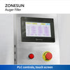 ZONESUN ZS-FM4A Auto 3 Head Auger Filler Servo Motor Flour Milk Chili Cocoa Ground Coffee Powder Filling Machine for Bottle Jar