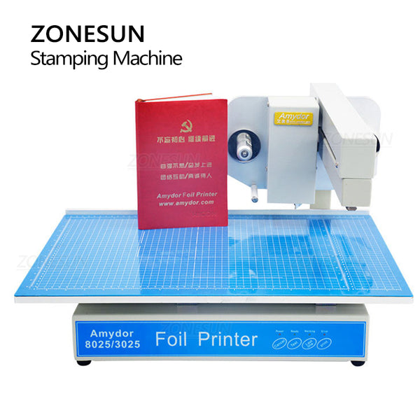 ZONESUN 3025 Digital Automatic stamping Machine Fddeing Movable Plate Foil Printer