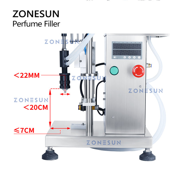 ZONESUN Digital Control Vacuum Perfume Filling Machine ZS-YTZL500S