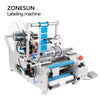 190 Semi-automatic Round Glass Water Milk Juicer Bottle Labeling Machine