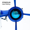 ZONESUN Handheld Fiber Laser Marking Machine Pulsed Laser Engraver Metal Plastic Leather