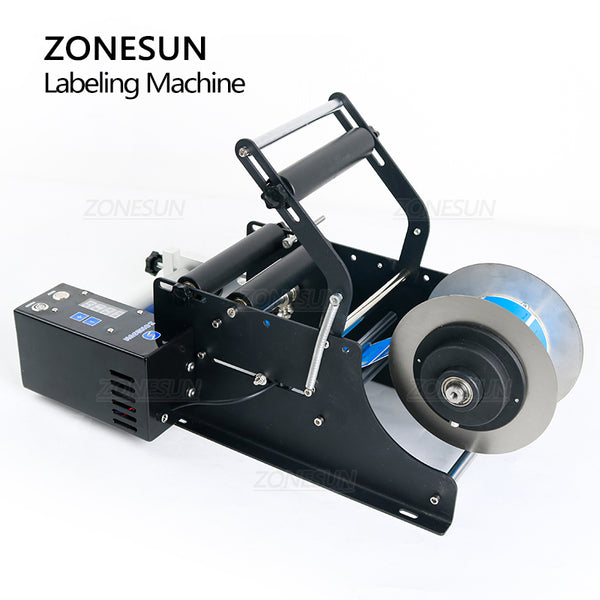 ZONESUN ZS-TB50SM Electric Semi automatic Round Bottle Labeling Machine