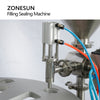 ZONESUN ZS-FS100 Automatic Jelly Yogurt Ice Filling machine Cream Juice Sugar Honey Rotary Cup Sealing Machine 10-300ml