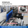 ZONESUN Automatic Wrap-around Round Bottle Labeling Machine ZS-TB200R