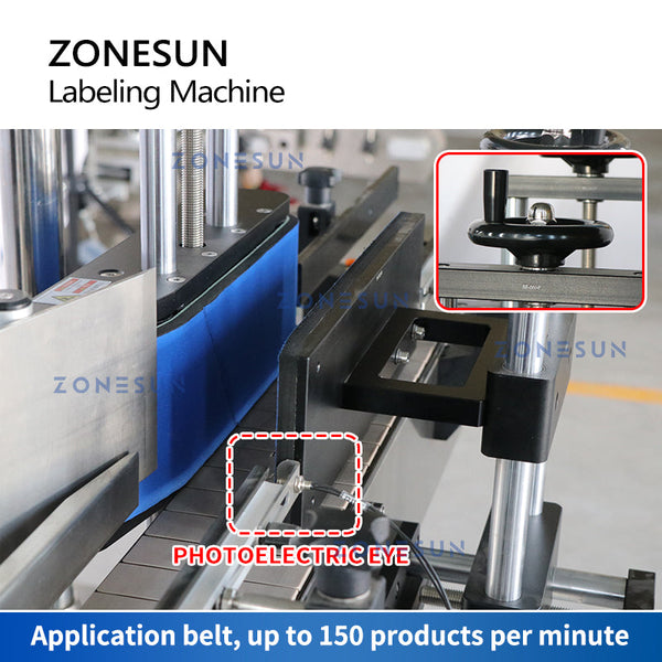 ZONESUN Automatic Wrap-around Round Bottle Labeling Machine ZS-TB200R