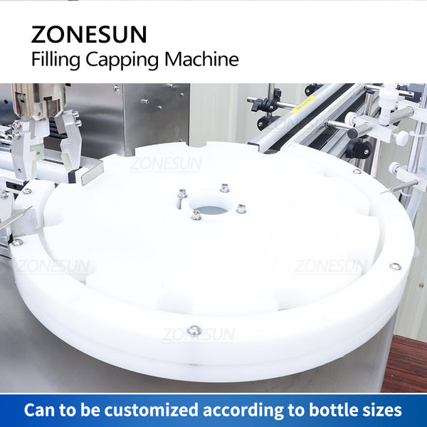 ZONEPACK Automatic Liquid Filling And Capping Machine With Conveyor ZS-AFC1Z