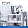 ZONESUN ZS-XGC2 Automatic Custom Capping Machine Double Deck Bottles Jar Mixed Drinks Seperate Containers Honey Beverage