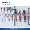 ZONESUN ZS-YTCR6 Corrosive Strong Acid Liquid Filling Machine Disinfectant Acid Alkali Sanitizer Bleach Bottle Filler