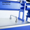 ZONESUN Handheld Fiber Laser Marking Machine Pulsed Laser Engraver Metal Plastic Leather