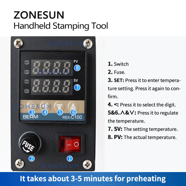 ZS-HST1 Handheld Hot Stamping Machine