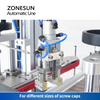 ZONESUN ZS-FAL180X8 4 Heads Piston Pump Liquid Filling Capping  Automatic Production Line