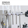 ZONESUN ZS-DTMP4Y Automatic Desktop 4 Heads Soy Sauce Magnetic Pump Liquid Bottle Filling Machine