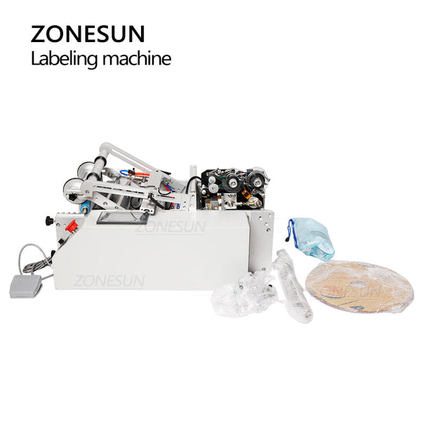 ZONESUN XL-T801 Semi-automatic  Round Bottle Labeling Machine