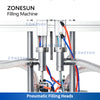 ZONESUN ZS-DTYT2 Automatic Pneumatic Honey Paste Filling Machine with Conveyer Belt