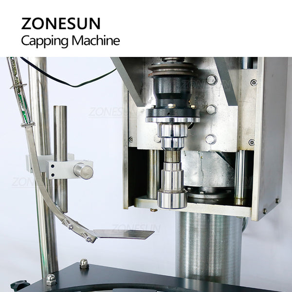 ZONESUN ZS-XG440E Automatic Beer Bottle Crown Cap Capping Machine with Cap Feeder