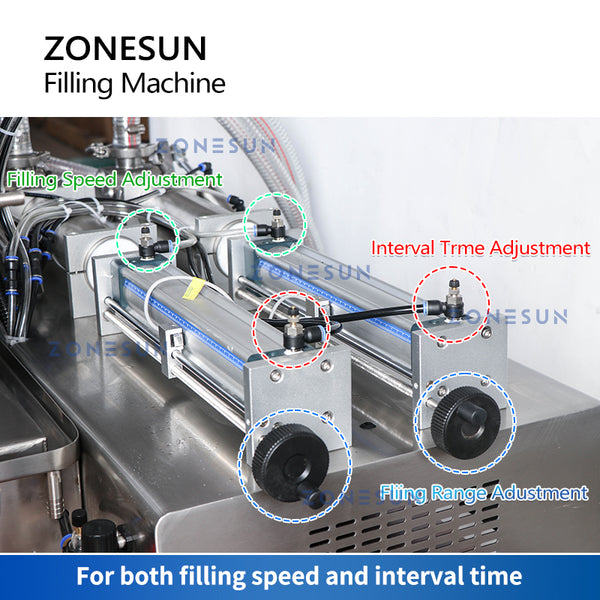 ZONESUN ZS-DTYT2 Automatic Pneumatic Honey Paste Filling Machine with Conveyer Belt