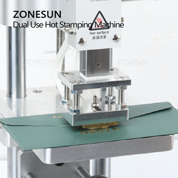 ZONESUN Automatic Running Function Round Shape Product Hot Foil Stamping Machine ZS-90GT