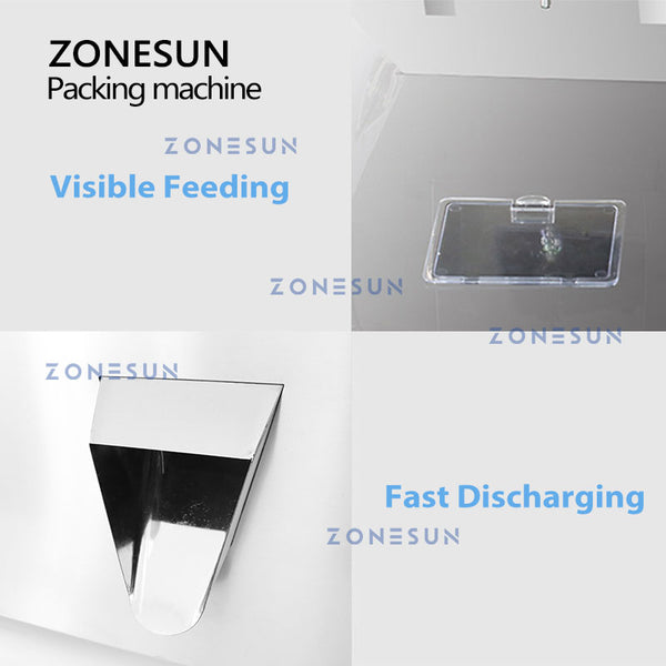 ZONESUN ZS-GWF4 4 Hoppers Granule Powder Filling Weighing Machine granule powder filling machine