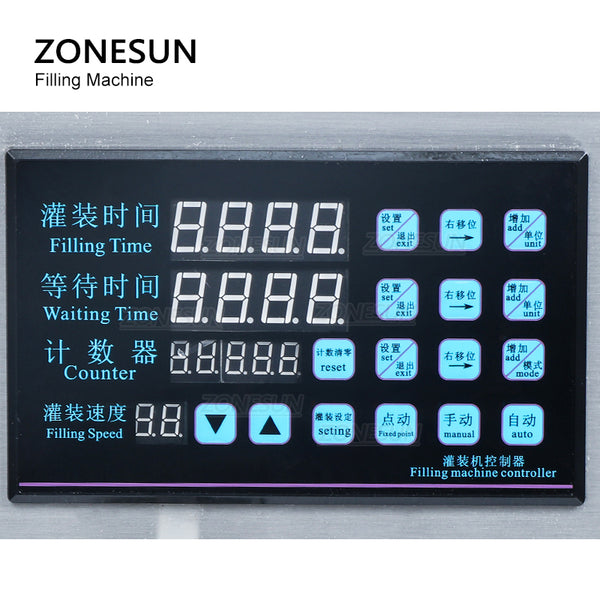 ZONESUN ZS-NP1 Automatic Thick Liquid Filling Machine Oil Honey Nail Polish Gel Lip Gloss Water Beverage Bottle Filler