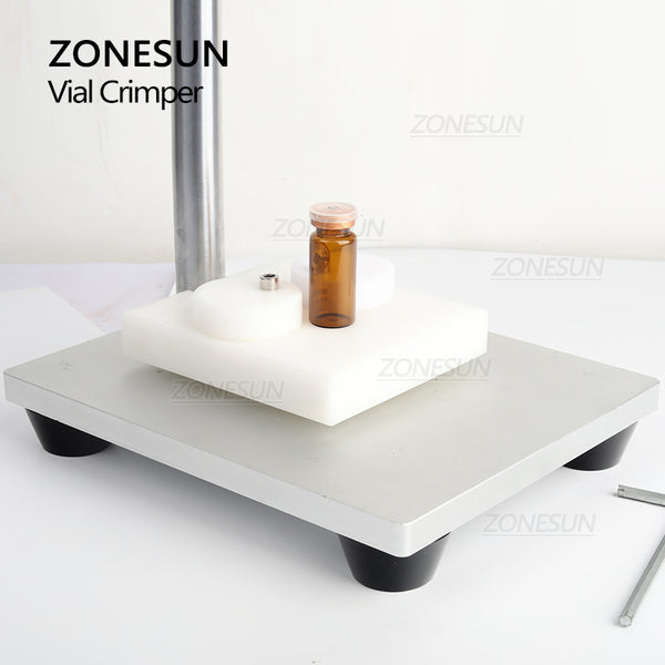 ZONESUN Manual Oral Liquid Bottle Capping  Machine Penicillin Glass Vial Crimping Crimper Tools Sealer 13.15.20.26.28mm ZS-TVC2