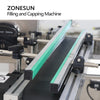 ZONESUN AFC1T Automatic Peristaltic Pump Filling and Capping Machine with Conveyor Tabletop Perfume Bottle Liquid Vial