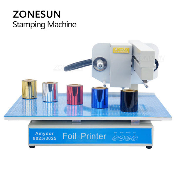 ZONESUN 3025 Digital Automatic stamping Machine Fddeing Movable Plate Foil Printer