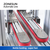 ZONESUN ZS-FAL180X8 4 Heads Piston Pump Liquid Filling Capping  Automatic Production Line