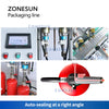 ZONESUN ZS-FE1 Automatic Dry Powder Fire Extinguisher Filling Sealing Labeling Production Line